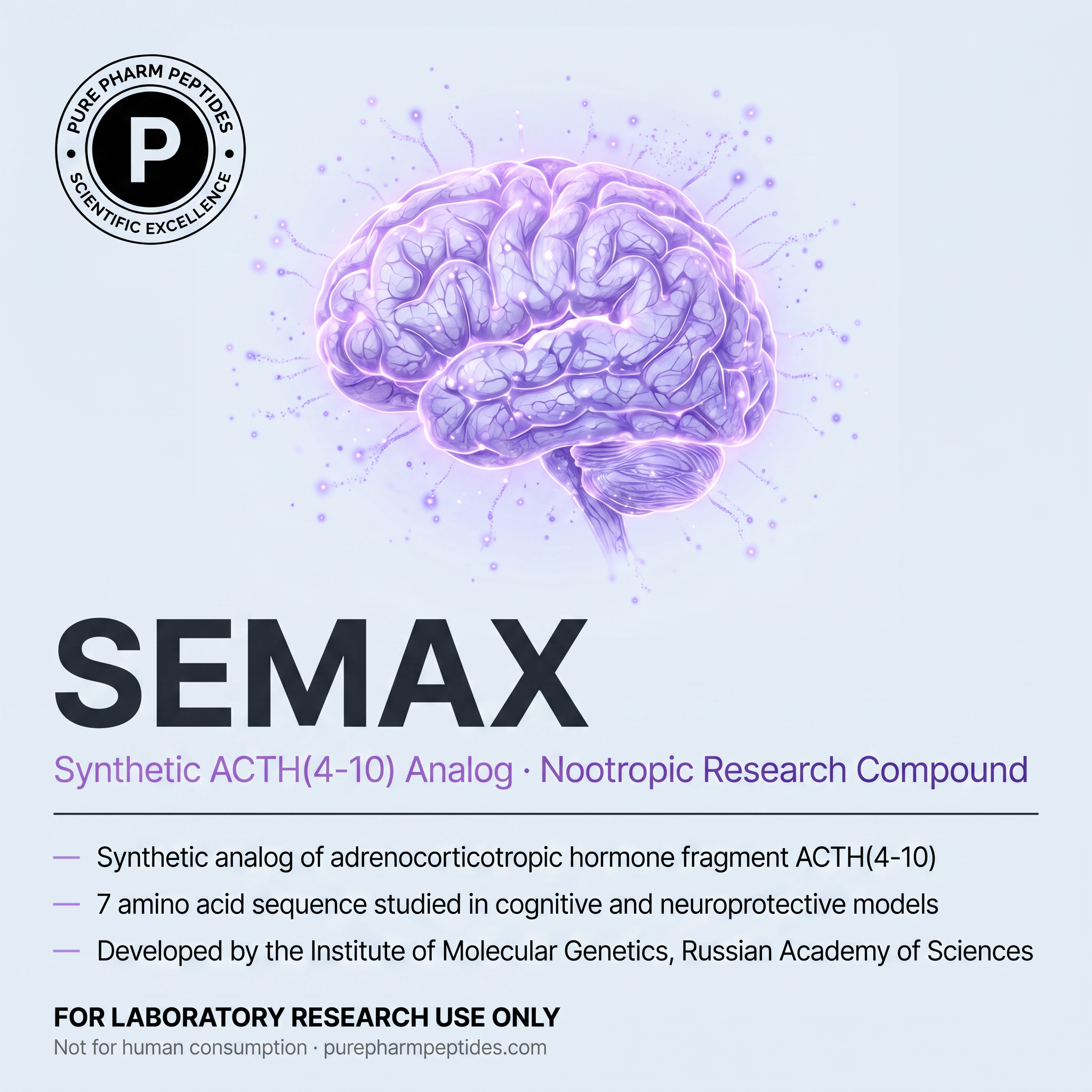 Semax post from @purepharmpeps